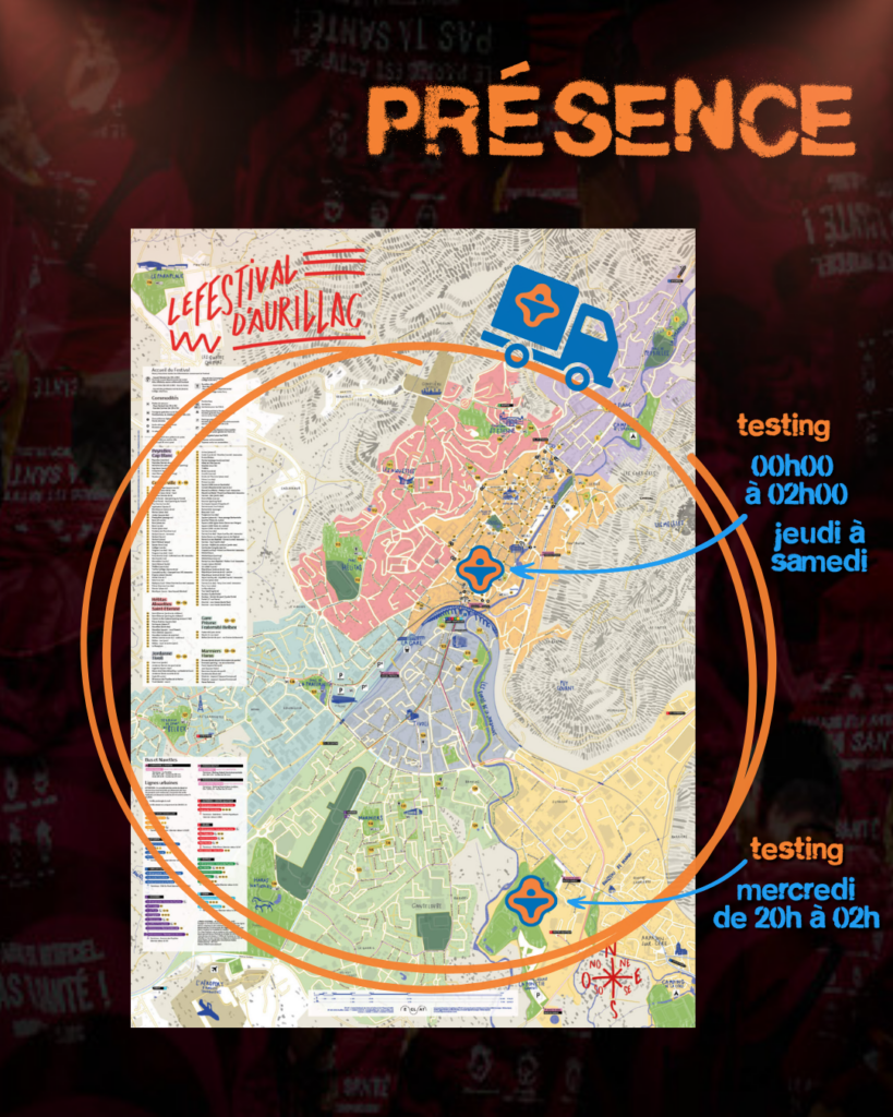Plan d'Aurillac avec la présence de Techno+ indiquée